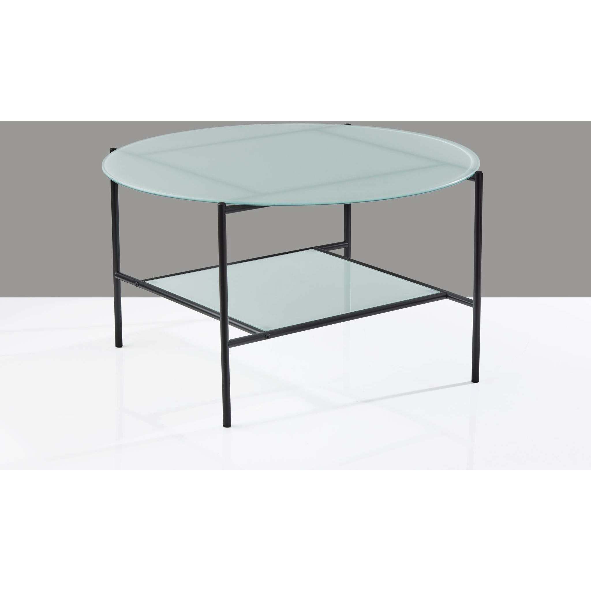 Stephen 31 X 17.75 inch Black and White Coffee Table