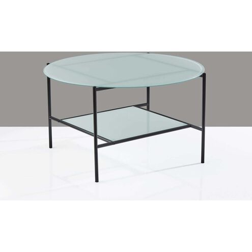 Stephen 31 X 18 inch Black and White Coffee Table