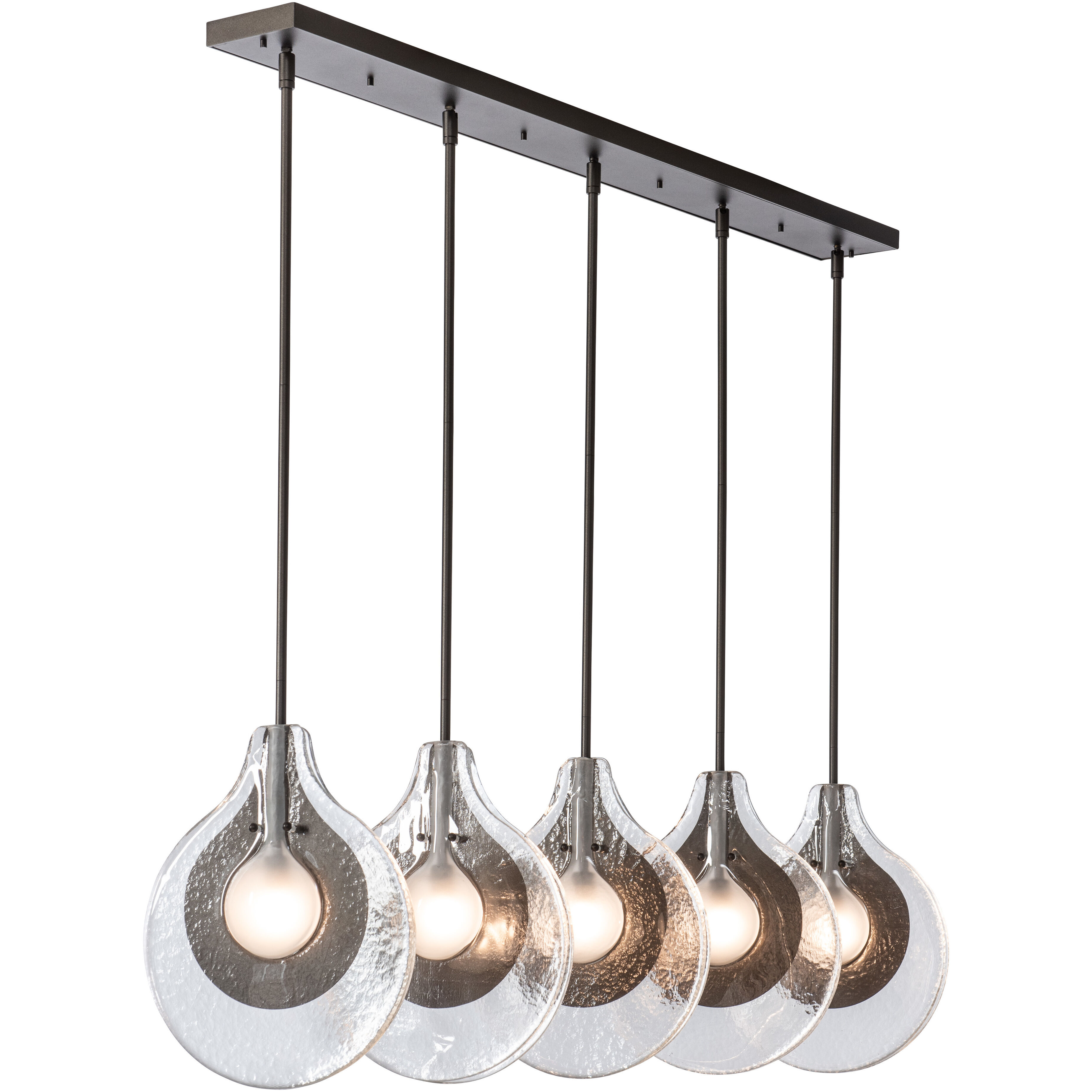 Art & Alchemy Veneto 5 Light 53.4 inch Sterling Linear Pendant Ceiling Light