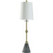 Tazzo Gold 36 inch 60.00 watt Gold Brushed Table Lamp Portable Light