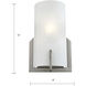 Zenith 1 Light 8 inch Brushed Nickel ADA Sconce Wall Light