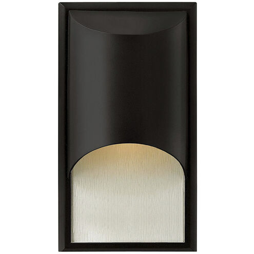Cascade Outdoor Wall Mount Lantern in Satin Black, Small