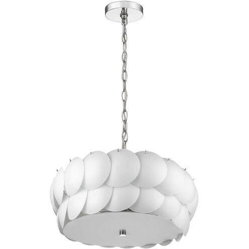 Selene 6 Light 23 inch Polished Chrome Pendant Ceiling Light