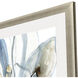 Florals Collection Blue Framed Art