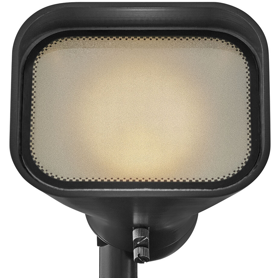 Hardy Island 12v 4 watt Brass Satin Black Landscape Flood Light