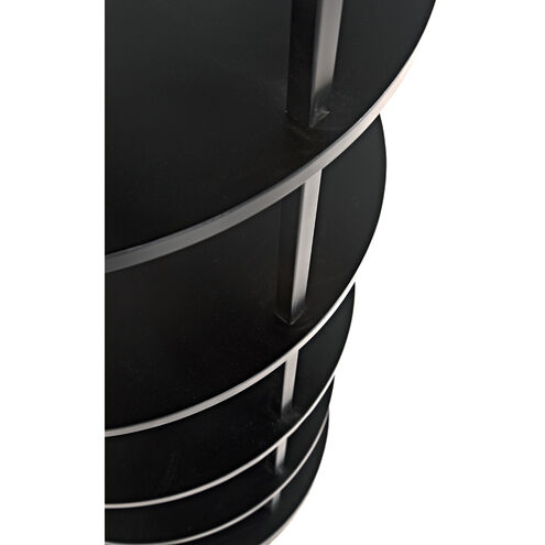 Spago Matte Black Bookcase