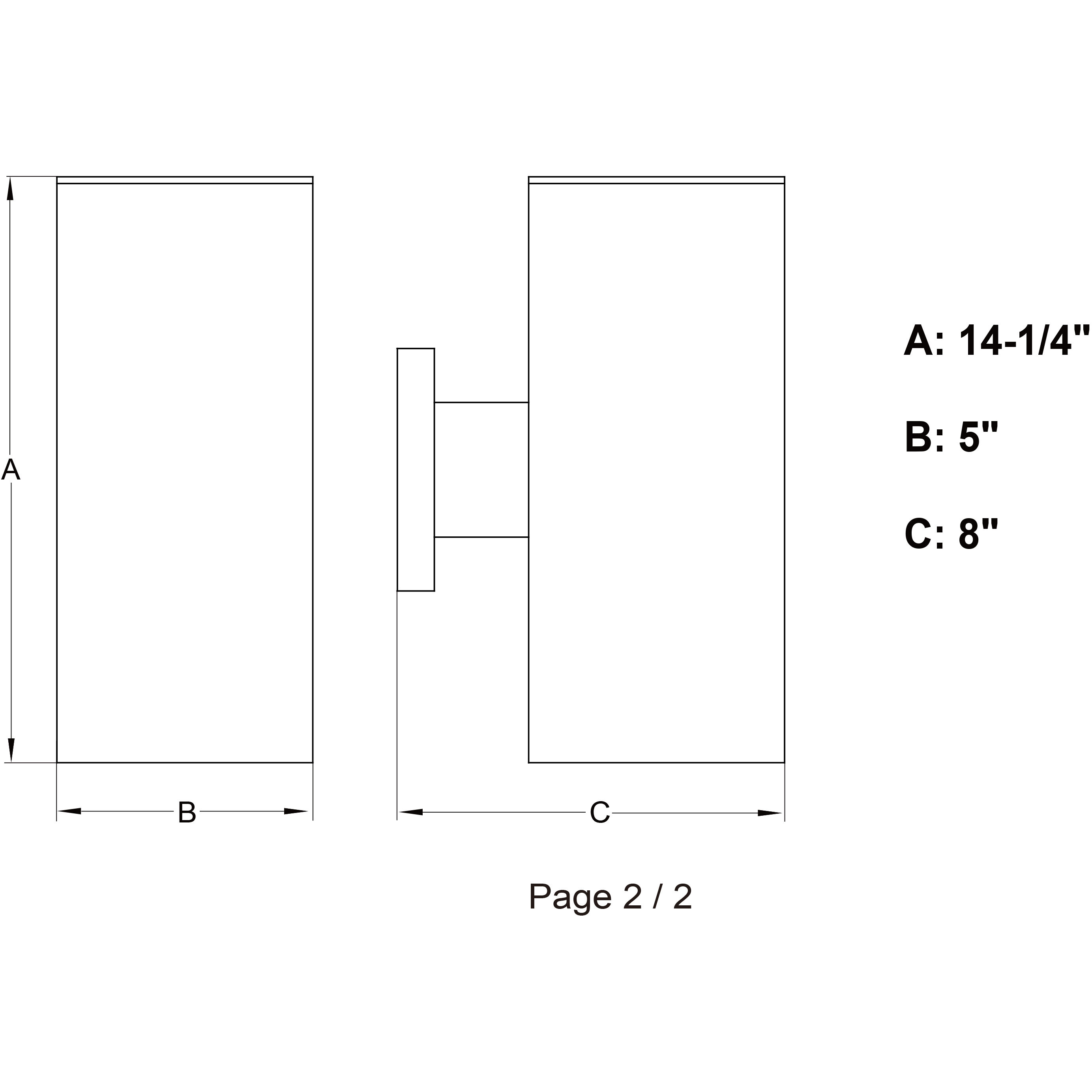 Chiasso LED 14.25 inch Deep Bronze Outdoor Wall