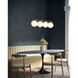 Alora Mood Zuri Linear Pendant Ceiling Light in Brushed Gold
