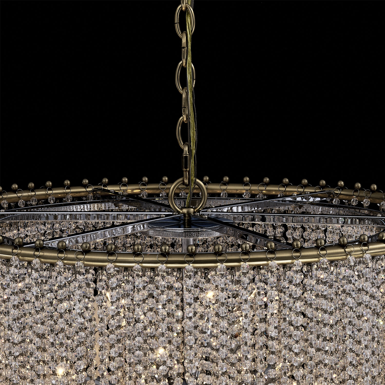 Farfalle 18 Light 28 inch Brushed Champagne Gold Chandelier Ceiling Light