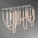 Soleil LED 20 inch Polished Chrome Flush Mount Chandelier Ceiling Light