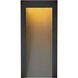 Coastal Elements Taper LED 15 inch Textured Black Outdoor Wall Mount Lantern