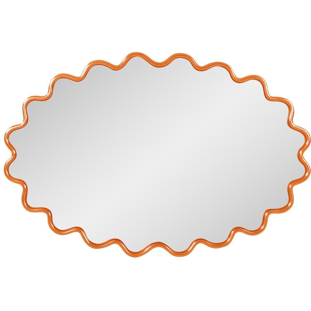 Cloud 36 X 24 inch Orange Mirror