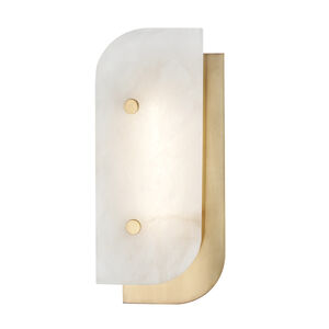 Yin & Yang LED 5.5 inch Aged Brass ADA Wall Sconce Wall Light