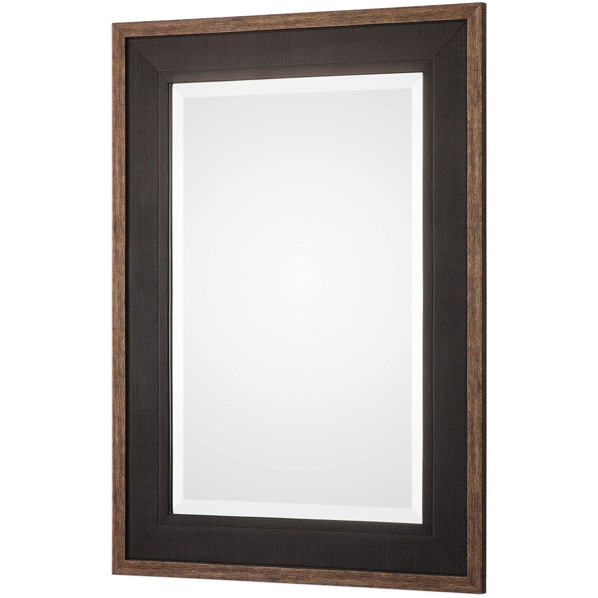Staveley 42 X 30 inch Rustic Black Mirror