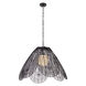 Sylari 1 Light 30 inch Dark Matte Black Pendant Ceiling Light