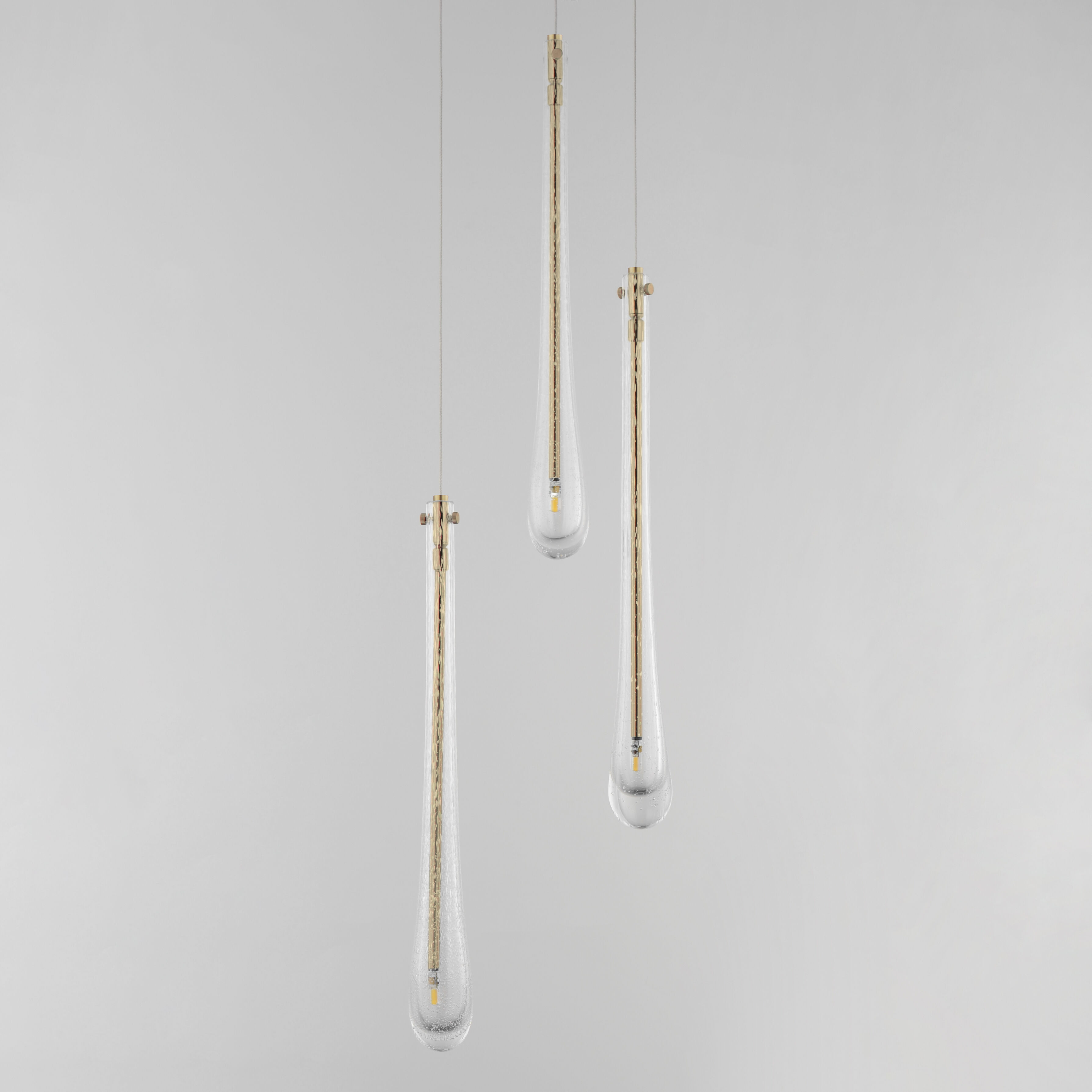 Stillo LED 10 inch Gold Multi-Light Pendant Ceiling Light