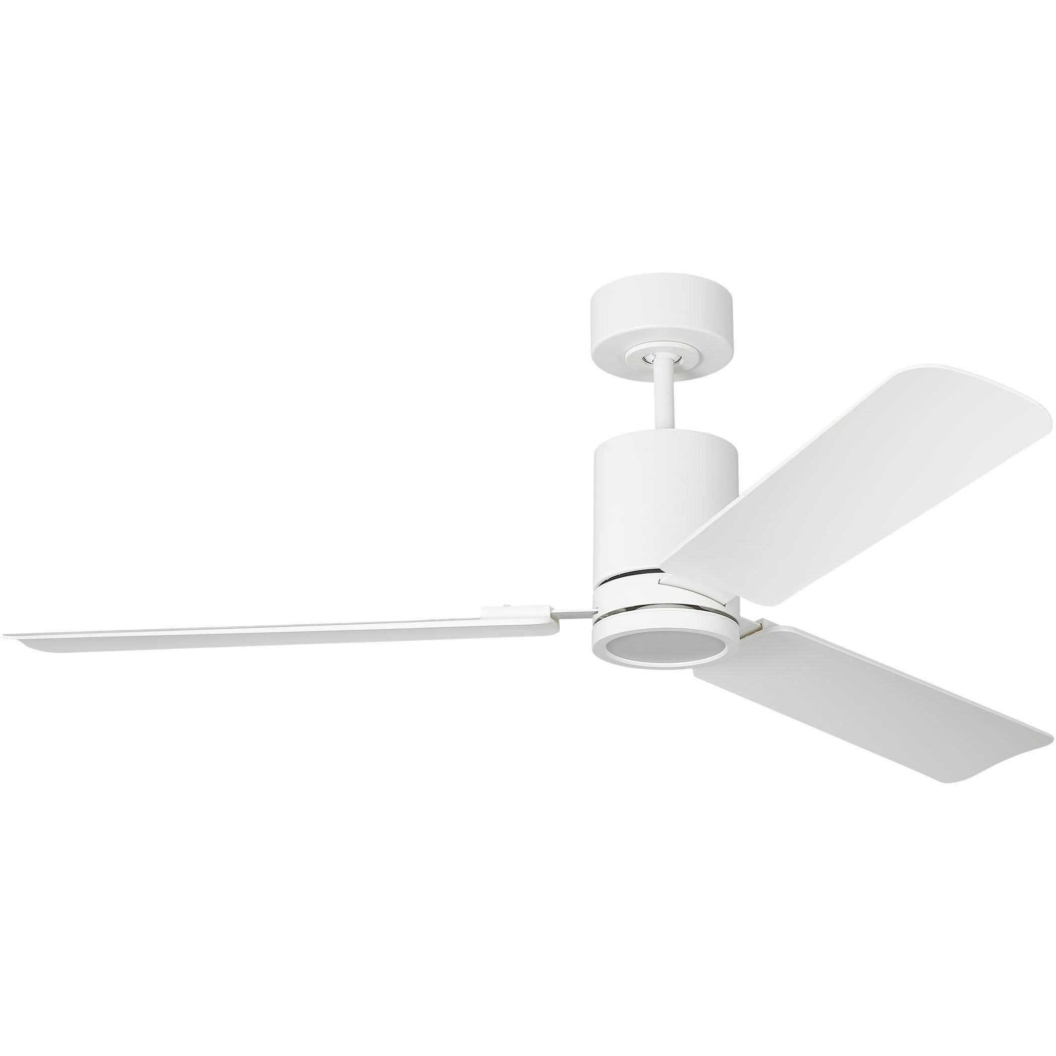 Cleancut 54 inch Matte White with Matte White ABS Blades Indoor/Outdoor Smart Ceiling Fan