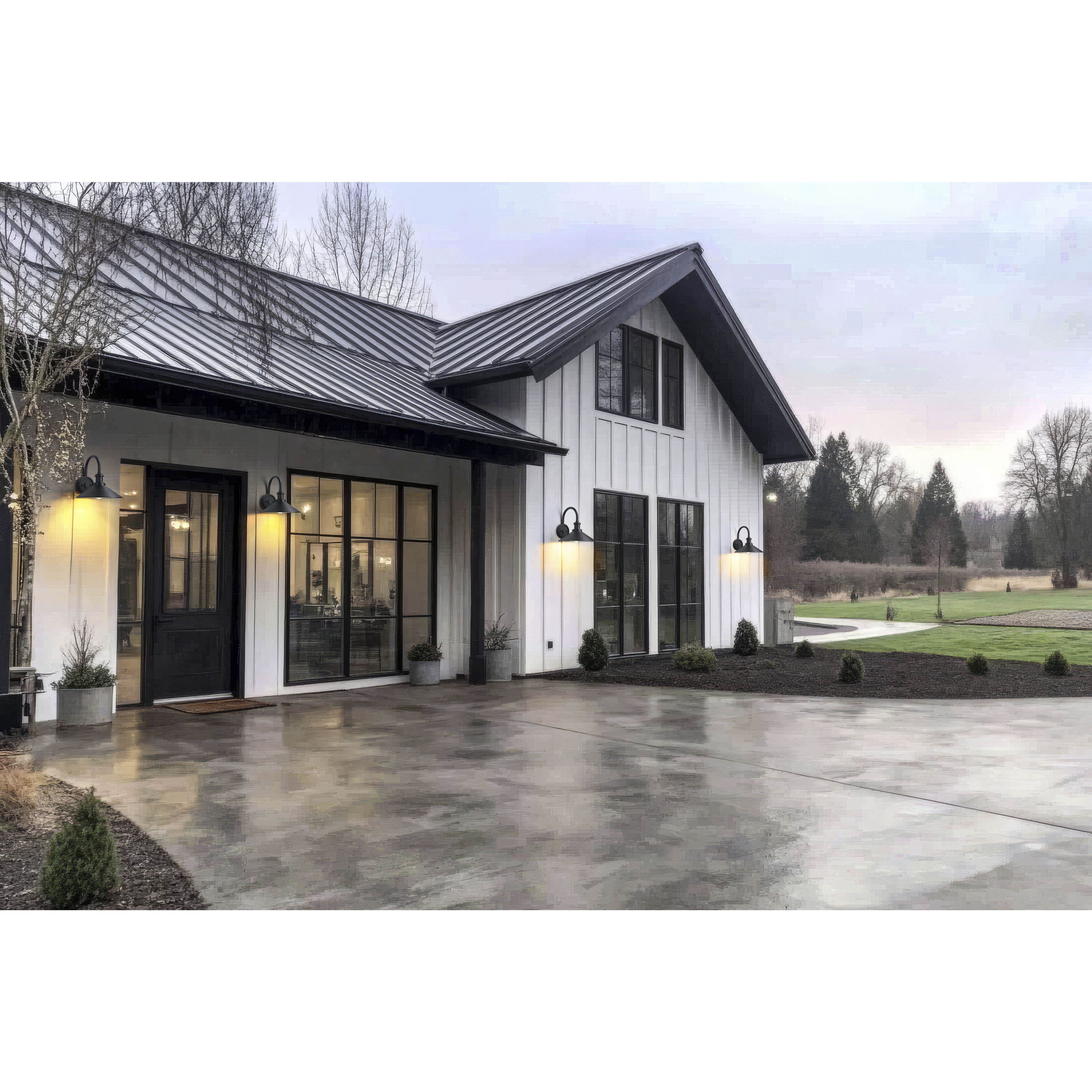 RLM 1 Light 11.25 inch Sand Black Outdoor Wall Light