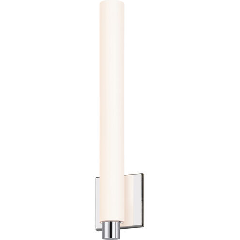 Tubo Slim LED 4.25 inch Polished Chrome ADA Sconce Wall Light in Drum