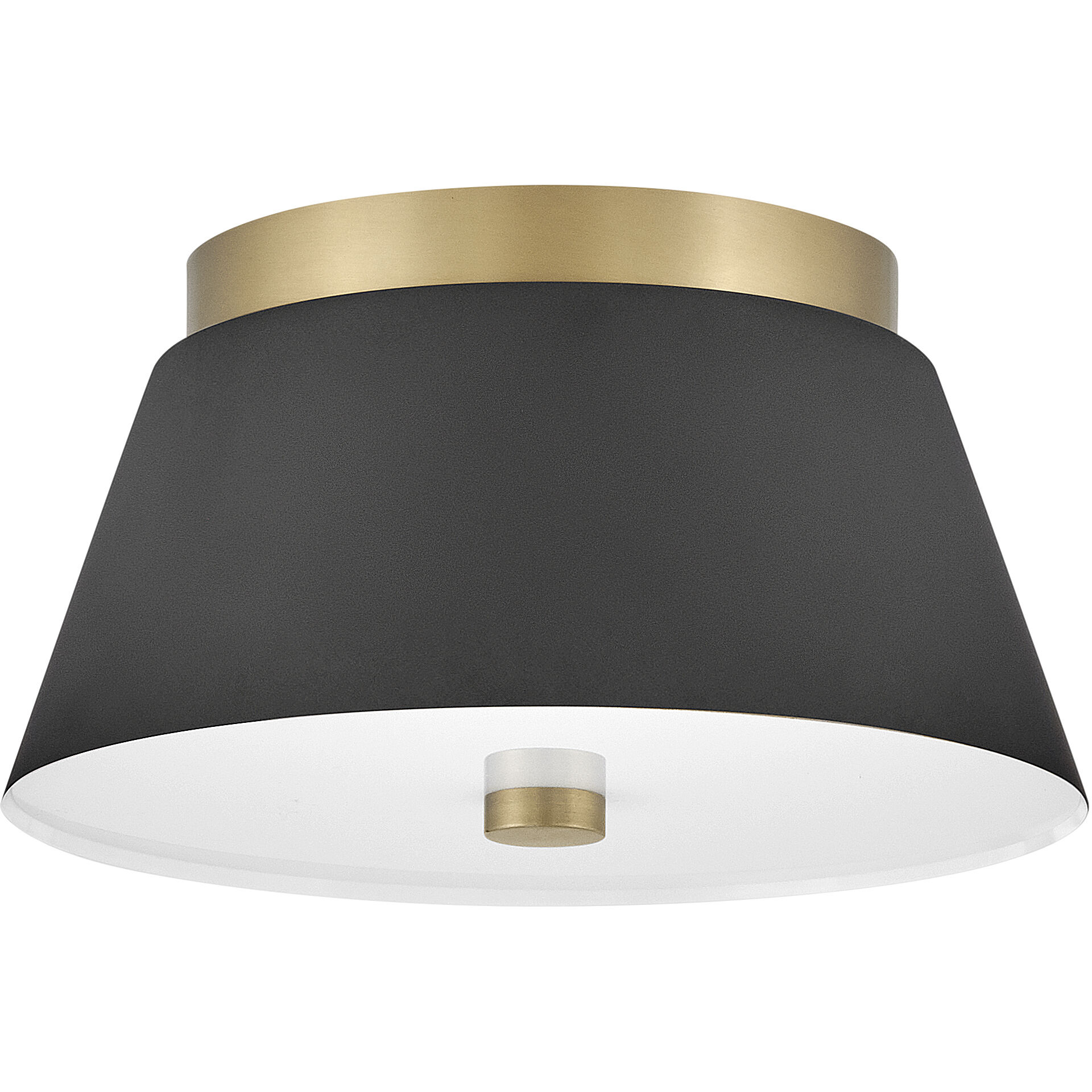 Tess 2 Light 10.5 inch Black Flush Mount Ceiling Light