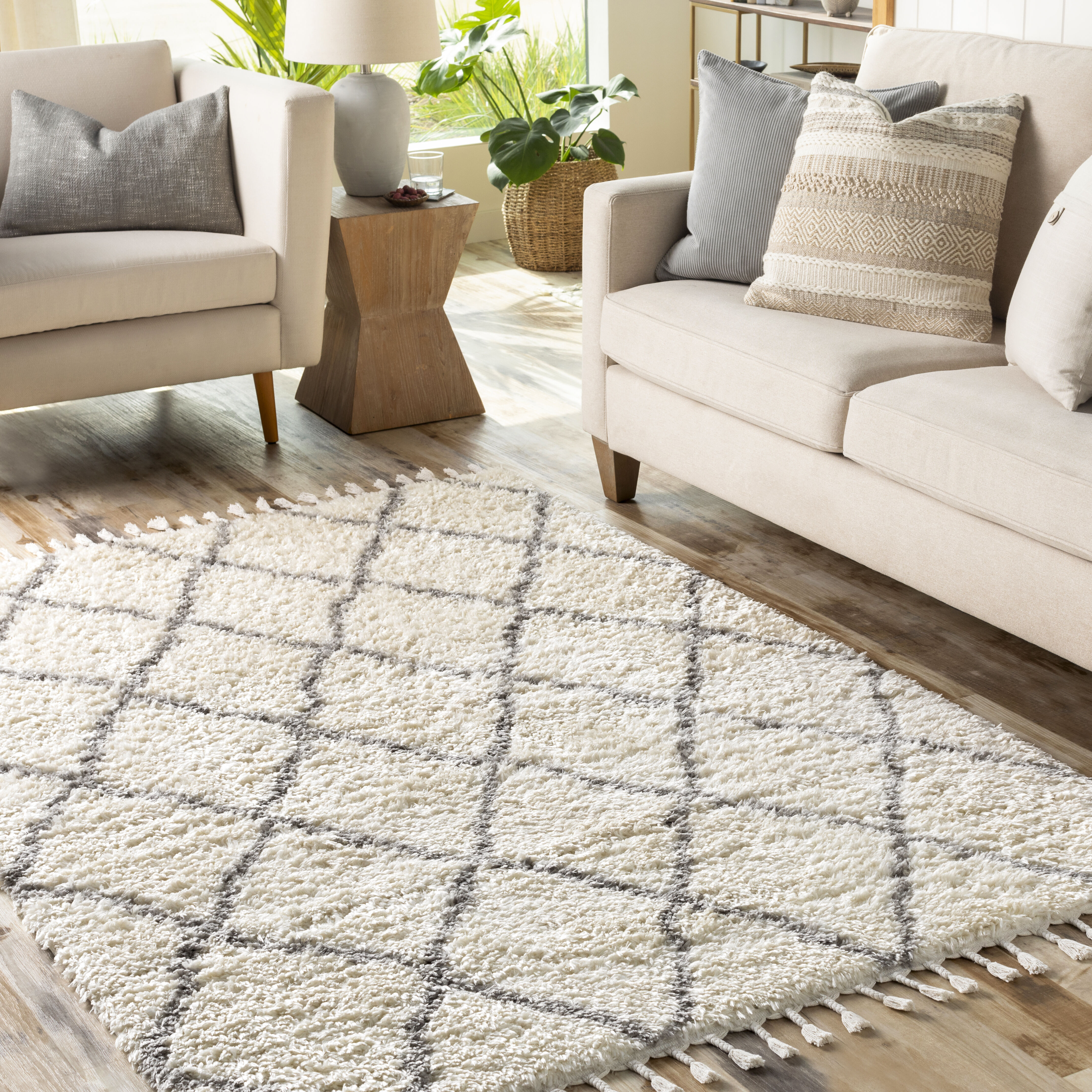 Merino 84 X 60 inch Light Grey Rug, Rectangle