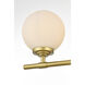 Ansley 4 Light 33 inch Brass Bath Sconce Wall Light