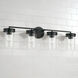 Fuller 4 Light 33.5 inch Matte Black Vanity Light Wall Light