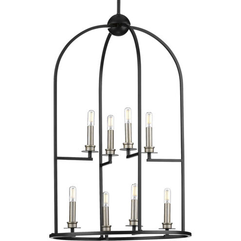 Seneca 8 Light 19.63 inch Matte Black Foyer Pendant Ceiling Light