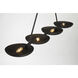 Undertas 4 Light 48 inch Iron Ore Island Light Ceiling Light