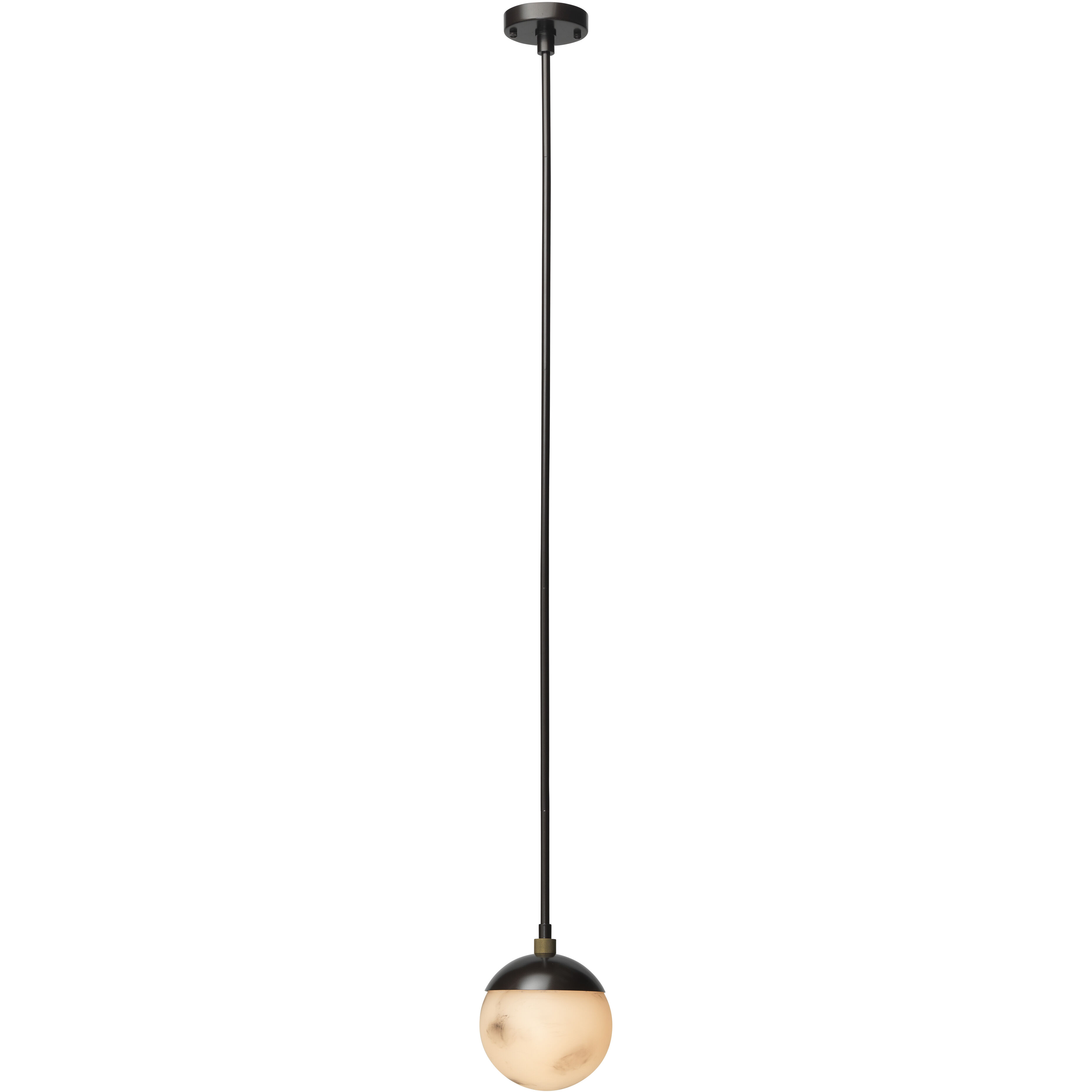 Metro 1 Light 7 inch Oil Rubbed Bronze Pendant Ceiling Light