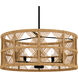Axford 5 Light 22 inch Matte Black Pendant Ceiling Light, Large