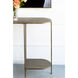 Oval 57.1 X 11.8 inch Antique Gold Console Table