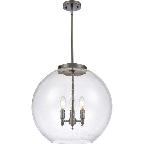 Ballston Athens 3 Light 17.75 inch Oil Rubbed Bronze Statement Pendant Ceiling Light in Incandescent, Seedy
