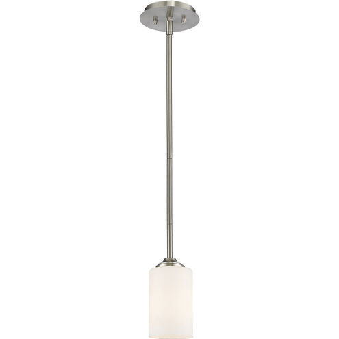 Bordeaux 1 Light 5.5 inch Brushed Nickel Pendant Ceiling Light
