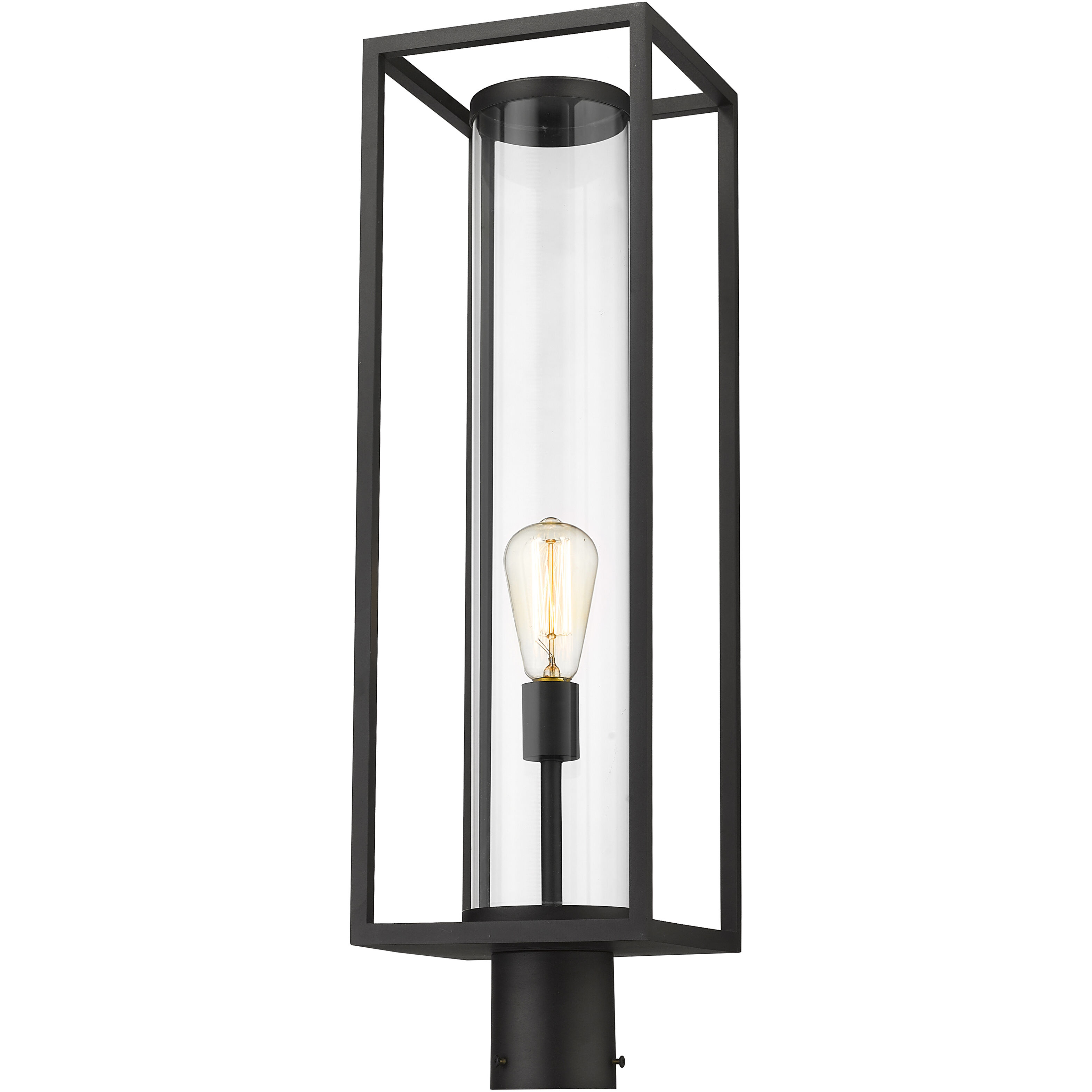 Dunbroch 1 Light 27.75 inch Black Outdoor Post Mount Fixture