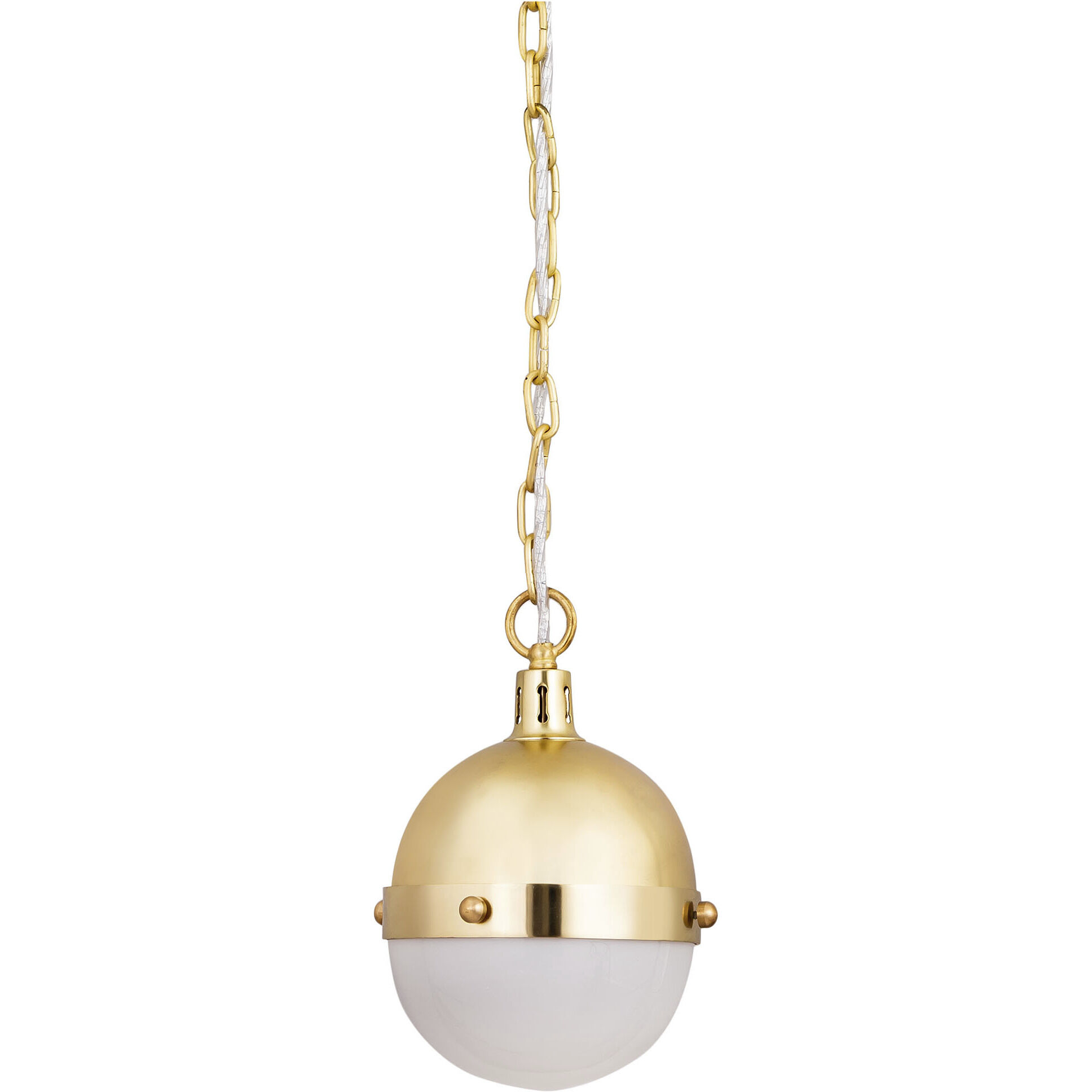 Harmelin 1 Light 7 inch Satin Brass Mini Pendant Ceiling Light