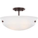 Kerrville 2 Light 15 inch Bronze Convertible Semi-Flush Pendant Ceiling Light
