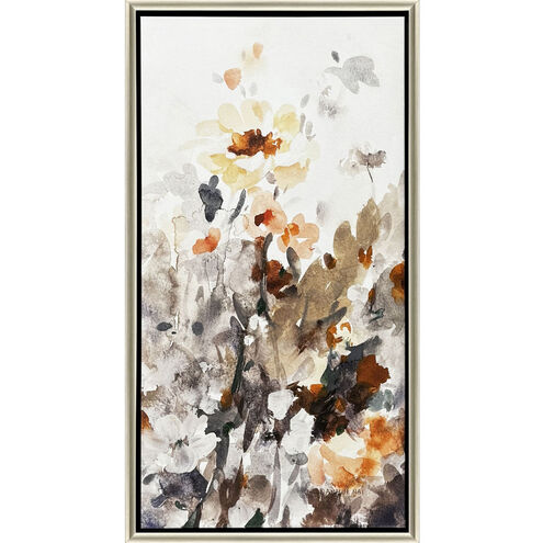 October Garden Green and Beige and Multi and Rust Canvas