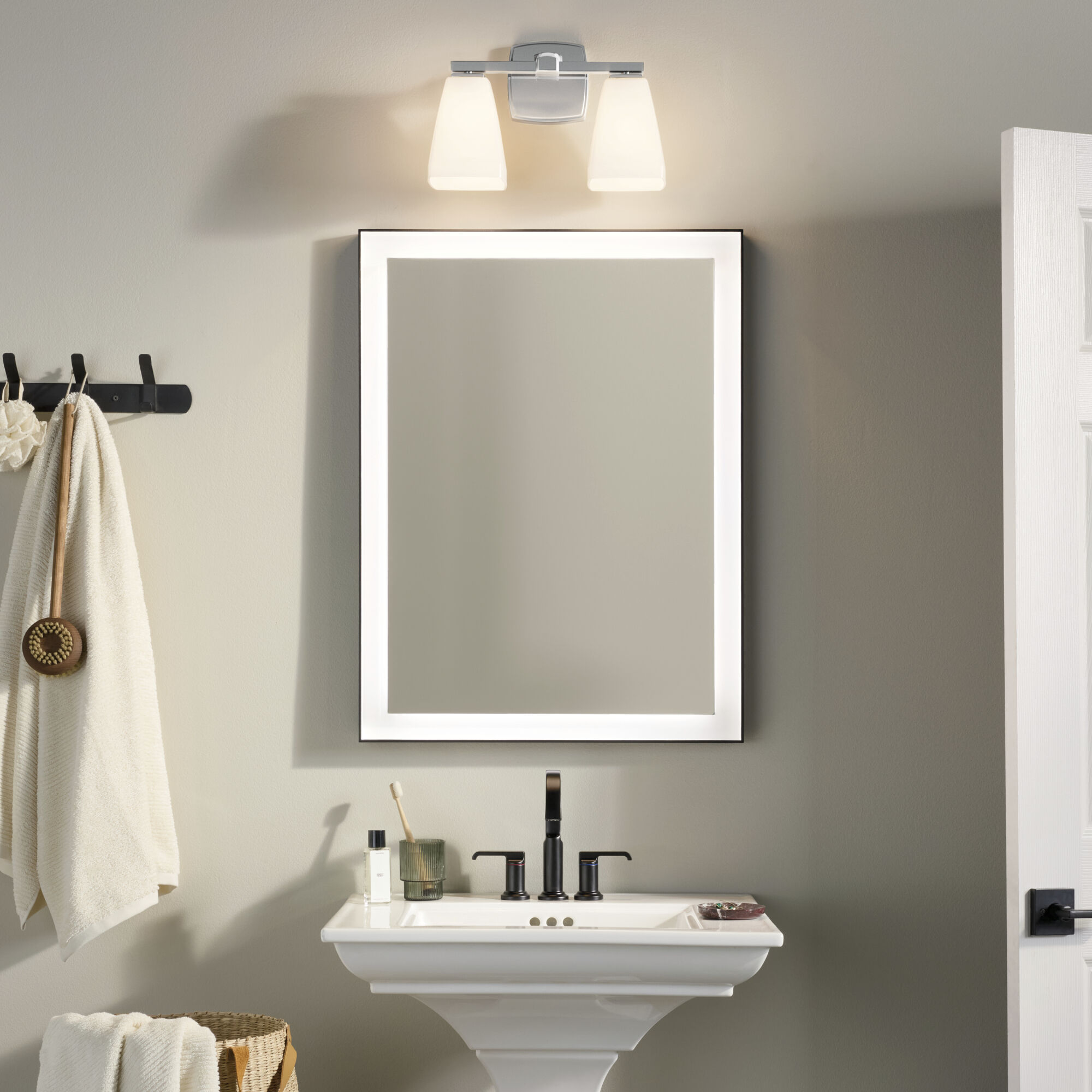 Marant 2 Light 14.25 inch Chrome Vanity Light Wall Light