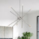 Soho 12 Light 36 inch Brushed Nickel Chandelier Ceiling Light