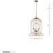 Voliere 6 Light 16.75 inch Havana Gold Pendant Ceiling Light