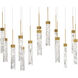 Minx 14 Light 10 inch Aged Brass Multi-Light Pendant Ceiling Light