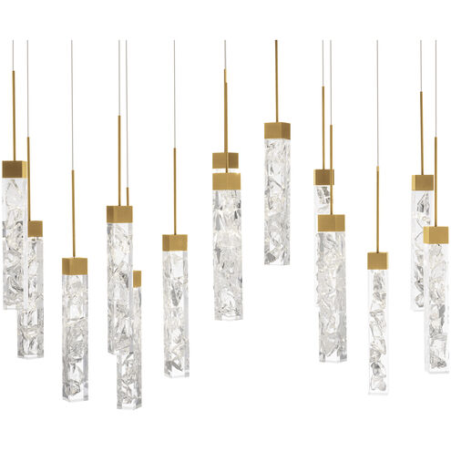 Minx 14 Light 10 inch Aged Brass Multi-Light Pendant Ceiling Light