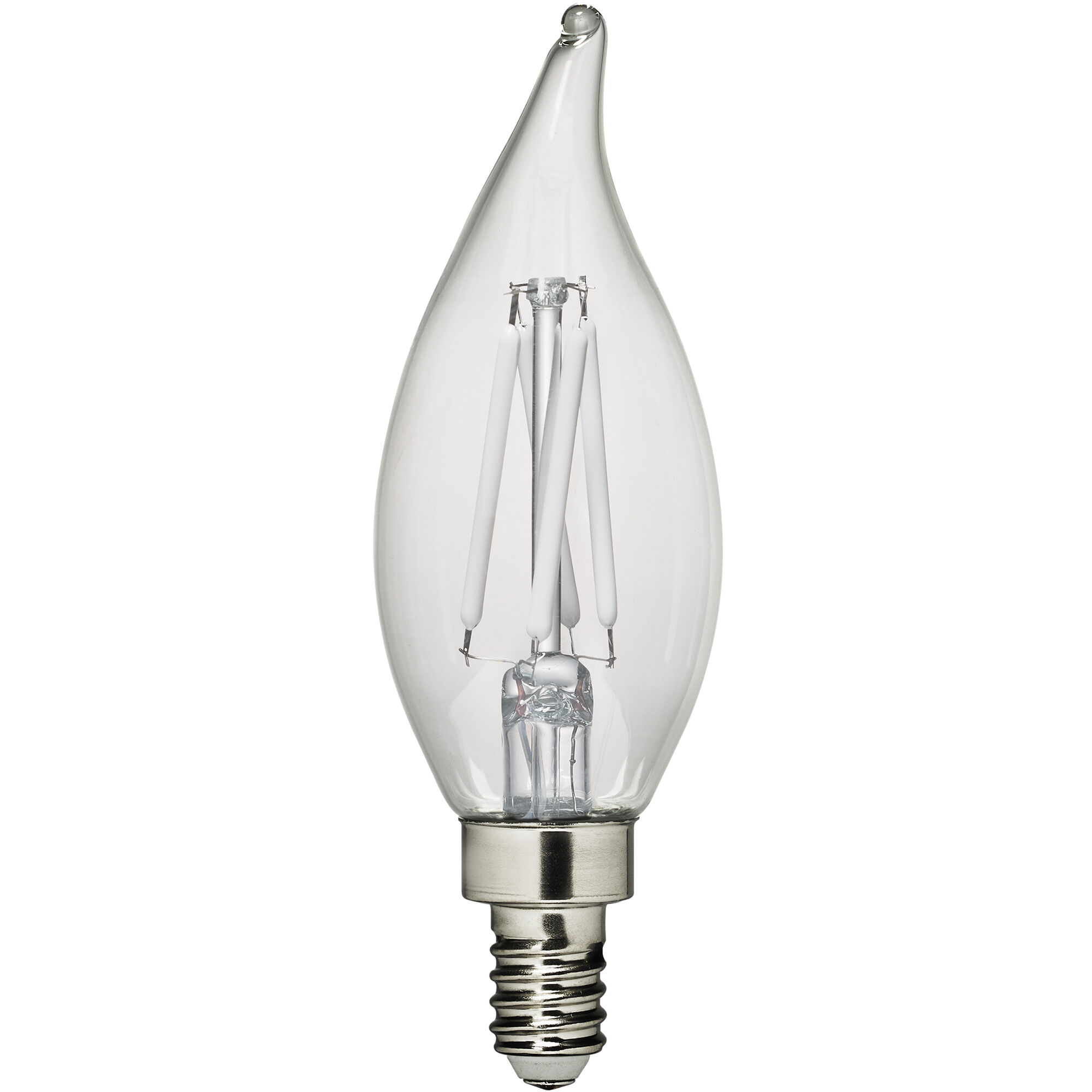 Branded Lamps LED F - Flame Tip C - E12 Candelabra 2.50 watt 120 3000K Light Bulb