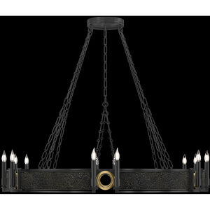 Mirage 12 Light 49.75 inch Black Chandelier Ceiling Light