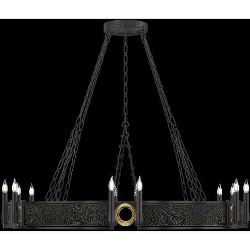 Mirage 12 Light 49.75 inch Black Chandelier Ceiling Light
