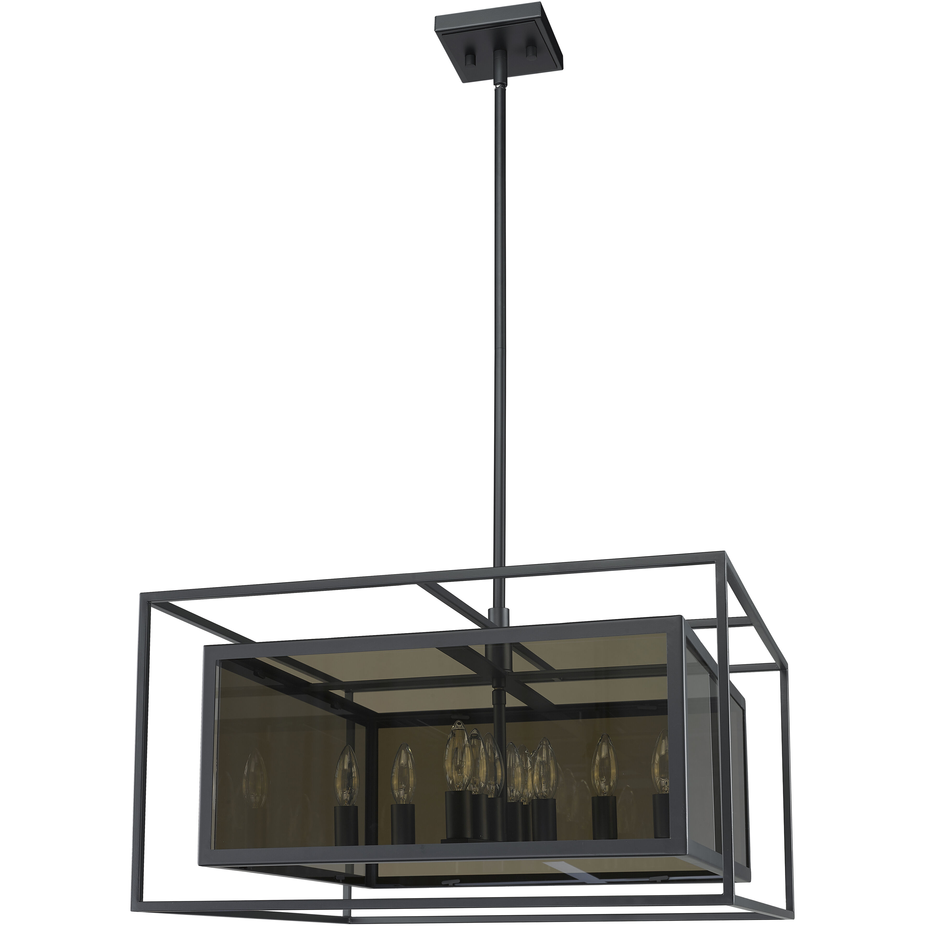 Infinity 12 Light 24 inch Misty Charcoal Chandelier Ceiling Light