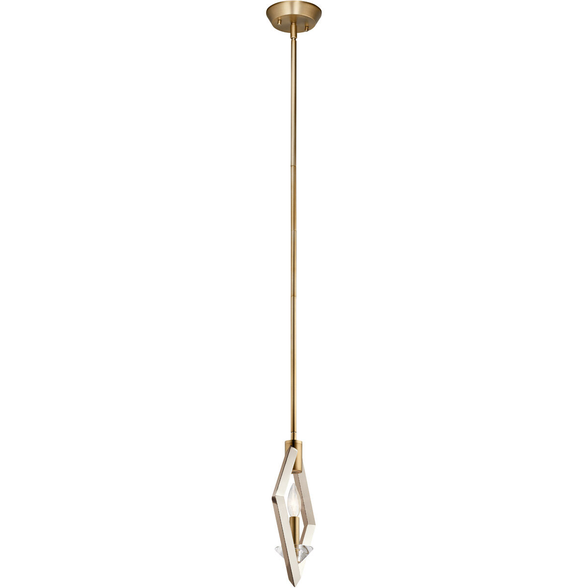 Layan 1 Light 3 inch Polished Nickel Mini Pendant Ceiling Light