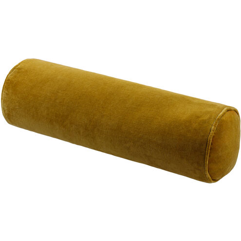Cotton Velvet 21 X 7 inch Wheat / Sepia / Brown / Caramel / Stone / Copper / Brass Bolster Pillow