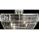 Crystal Enchantment 4 Light 25 inch Silver Semi-Flush Mount Ceiling Light